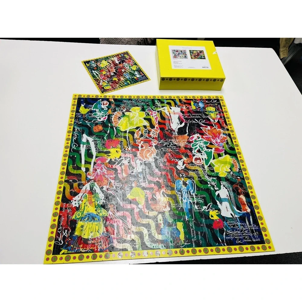 Galison Christian Lacroix 500 Piece Jigsaw Puzzle Ipanema Girl 2 Sided UV‎ Spot